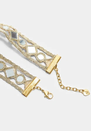 Чокер с мини-зеркалами- Заказать в России