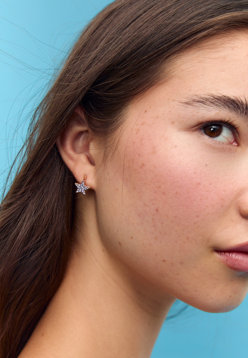 Набор из 9 пар серег с блестящей отделкой