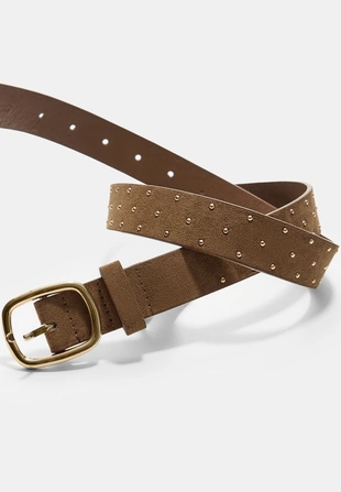 Ремень с золотыми заклепками- Заказать в России