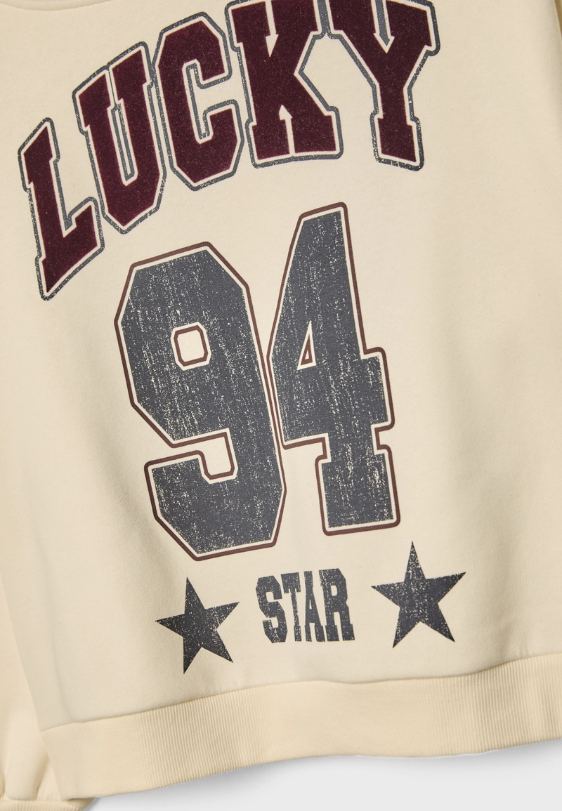 Асимметричная толстовка с принтом