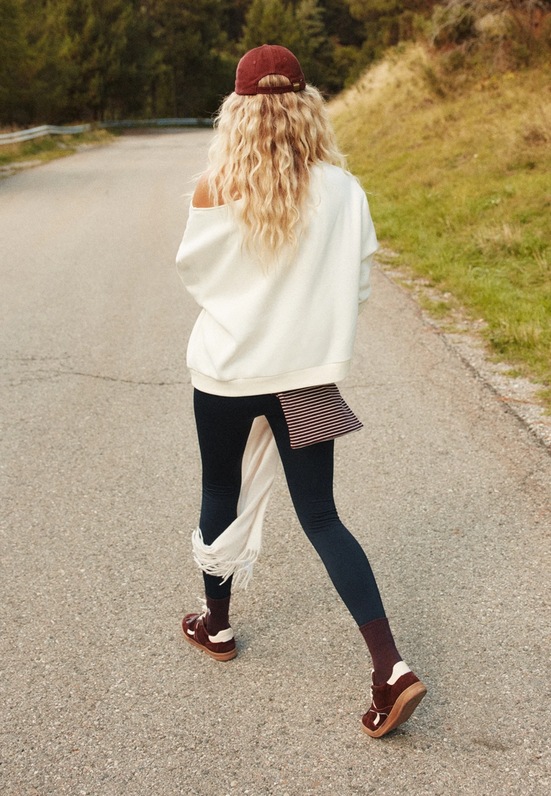 Асимметричная толстовка с принтом