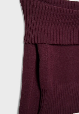 Вязаный джемпер с открытыми плечами- Заказать в России