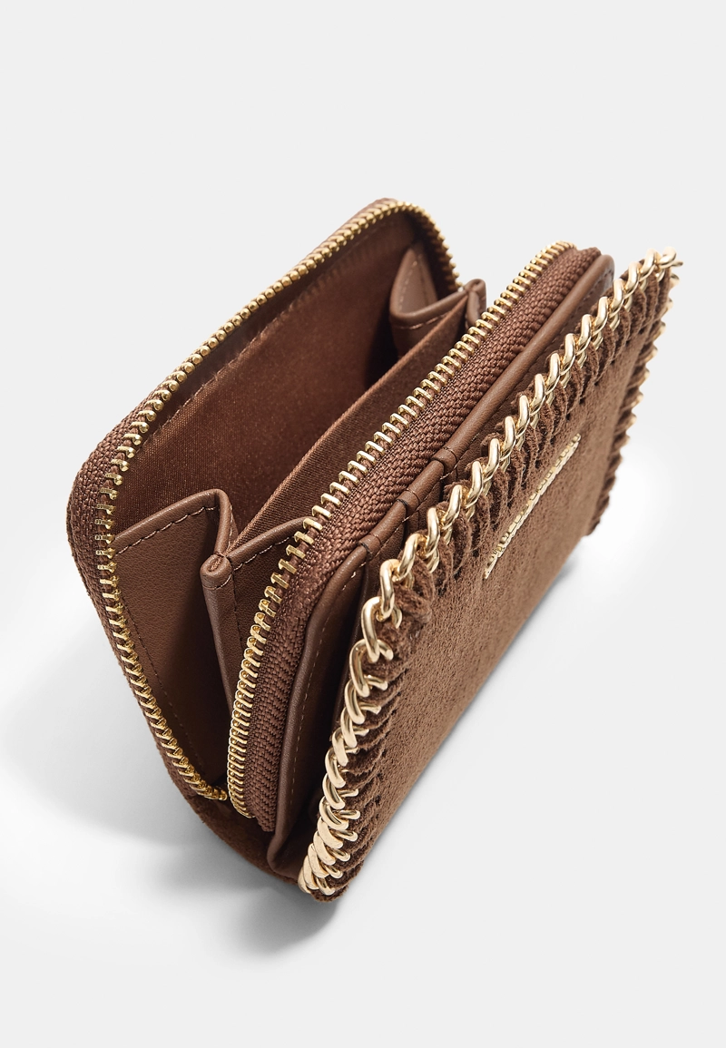 Кошелек на молнии с цепочкой