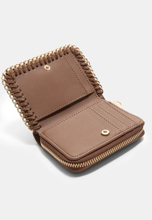 Кошелек на молнии с цепочкой- Заказать в России