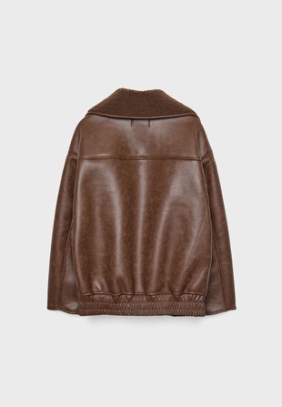 Куртка из искусственно состаренной кожи- Заказать в России