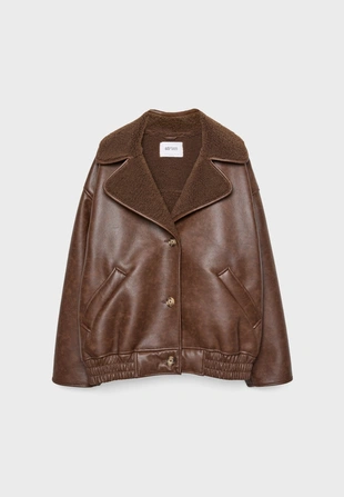 Куртка из искусственно состаренной кожи- Заказать в России