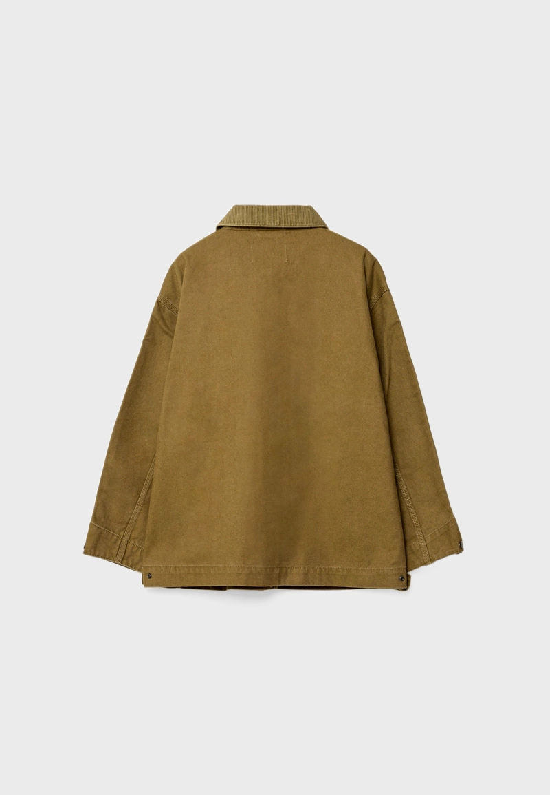 Комбинированная куртка с карманами