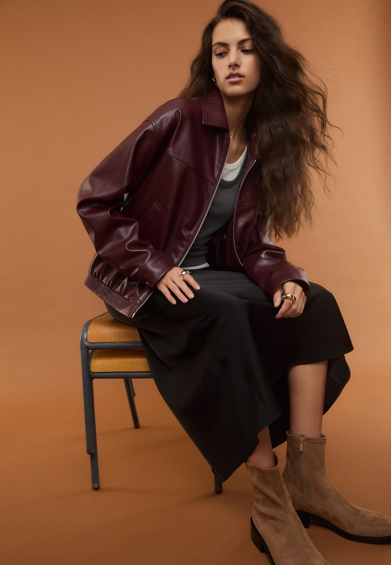 Плоские ботильоны из искусственной замши