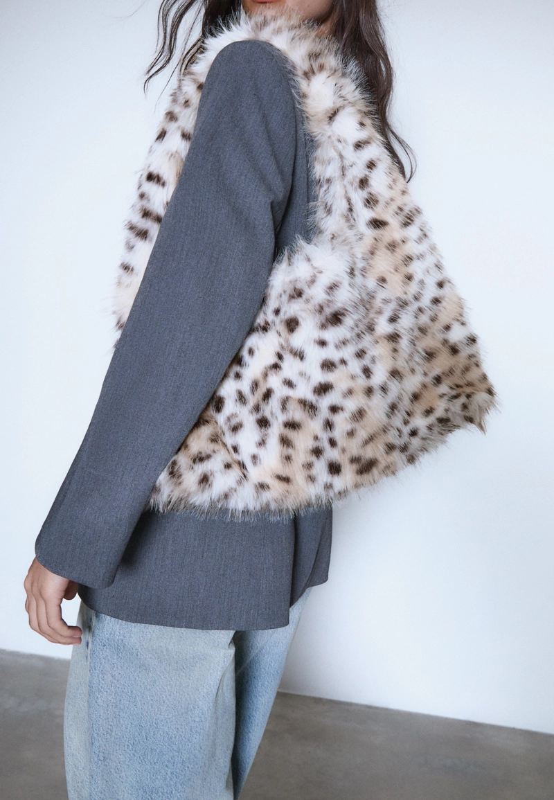 Сумка на плечо из искусственного меха