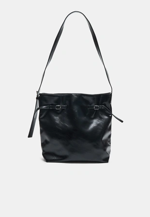 Наплечная сумка с пряжками- Заказать в России