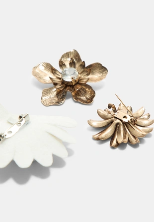 Набор из 3 цветочных заколок- Заказать в России