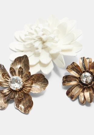 Набор из 3 цветочных заколок- Заказать в России
