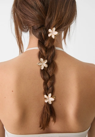 Набор из 6 мини-заколок с цветами- Заказать в России