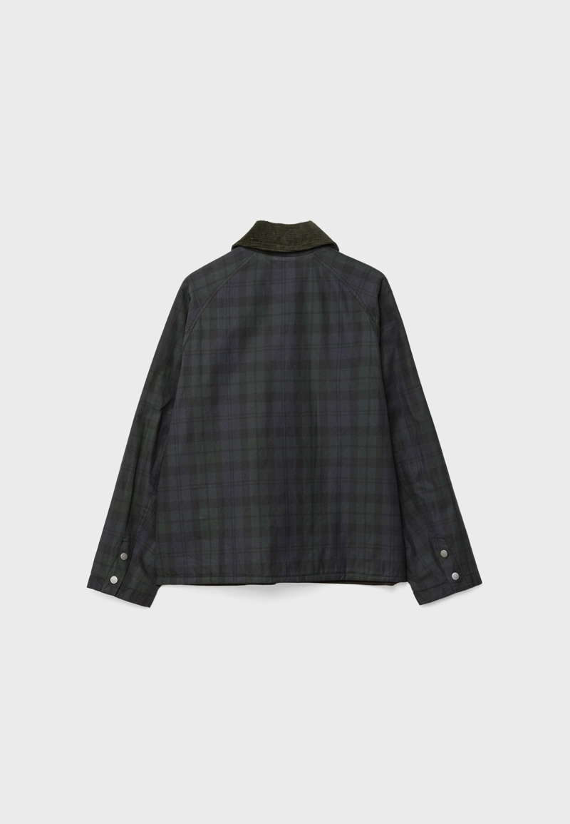 Парка в клетку с вощеным покрытием