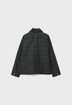 Парка в клетку с вощеным покрытием- Заказать в России