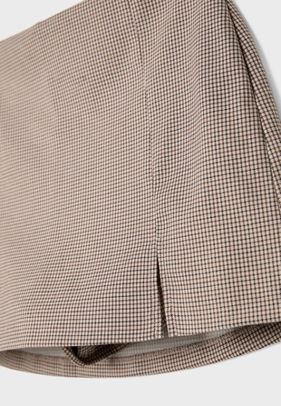 Юбка-шорты с принтом и разрезом сбоку- Заказать в России