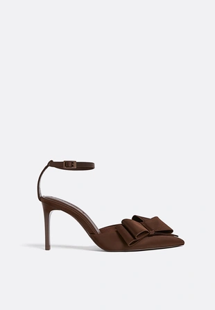 Туфли-лодочки с бантом- Заказать в России