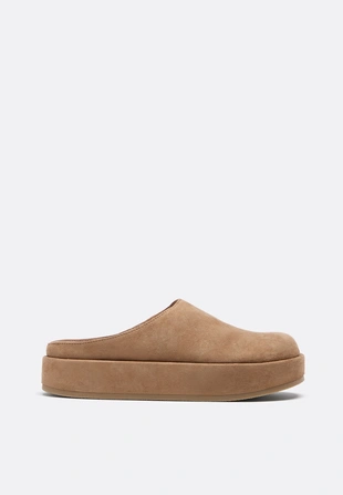 Сабо на платформе из искусственной кожи- Заказать в России