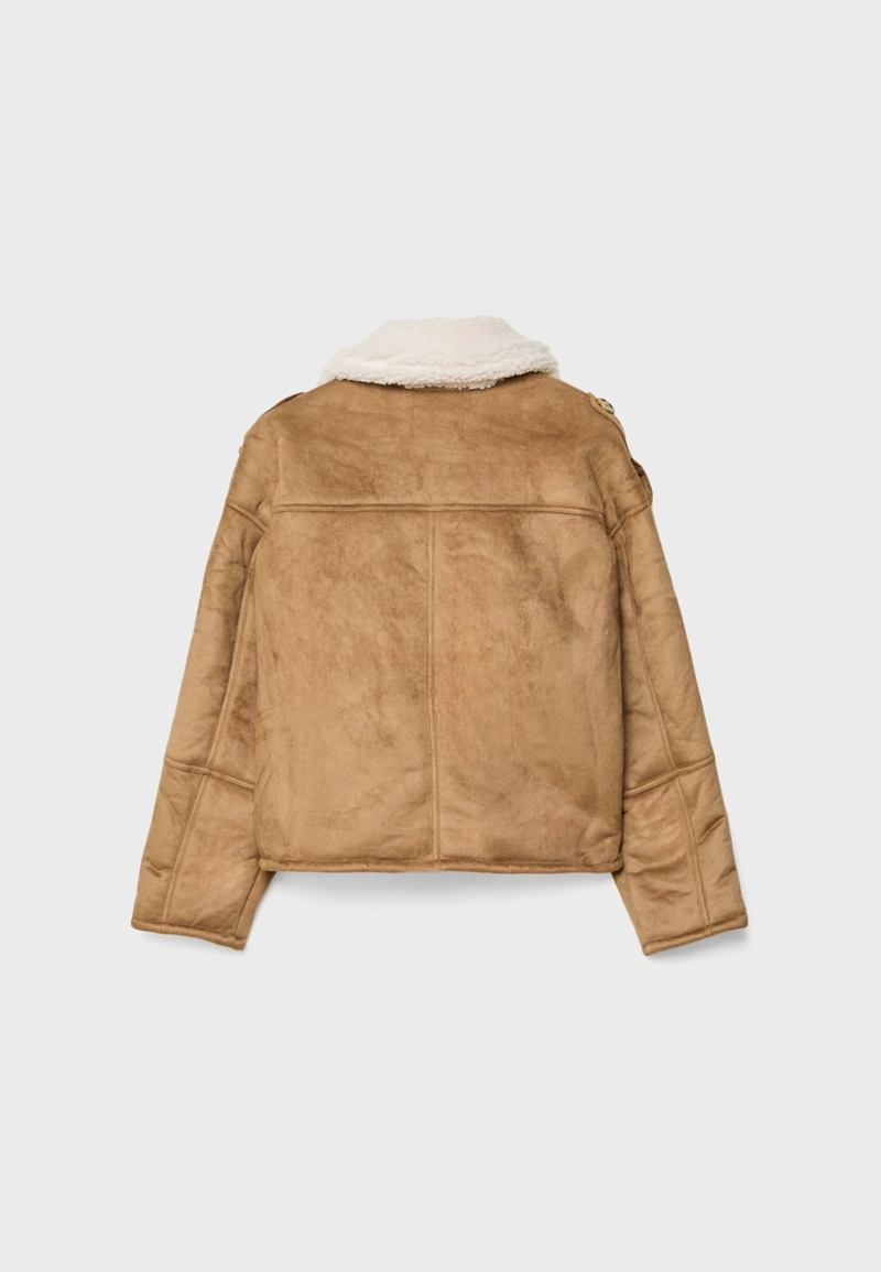 Комбинированная куртка двусторонней отделки