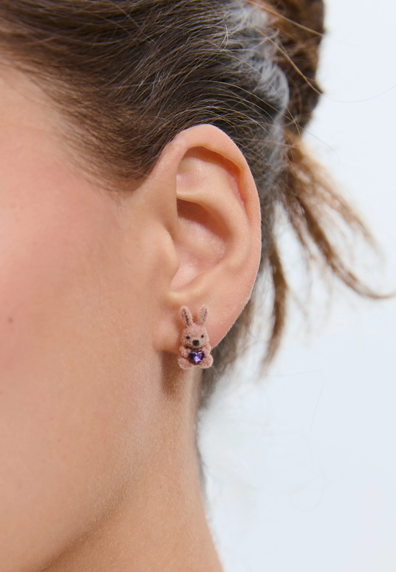 Набор из 2 пар серег с кроликами