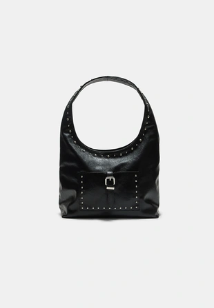 Сумка на плечо с заклепками- Заказать в России