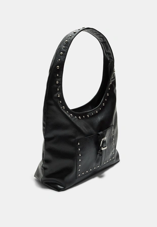 Сумка на плечо с заклепками- Заказать в России