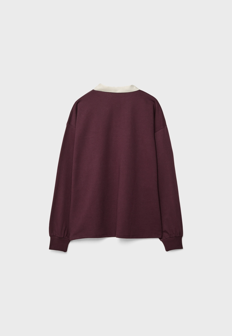 Толстовка-поло с принтом