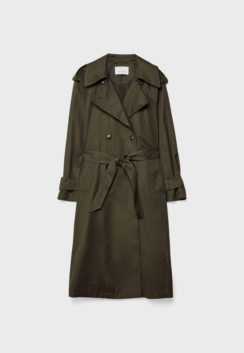 Длинный тренч оверсайз