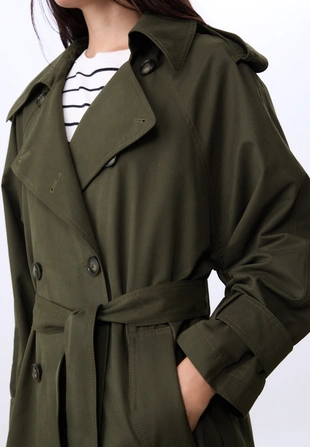 Длинный тренч оверсайз- Заказать в России