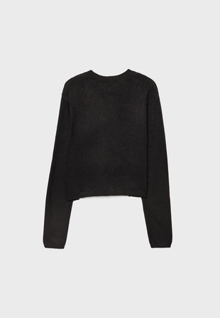 Вязаный кардиган с пуговицами из мягкой ткани- Заказать в России