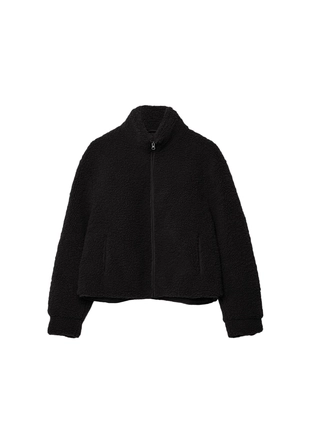 Куртка на молнии под искусственную овчину- Заказать в России