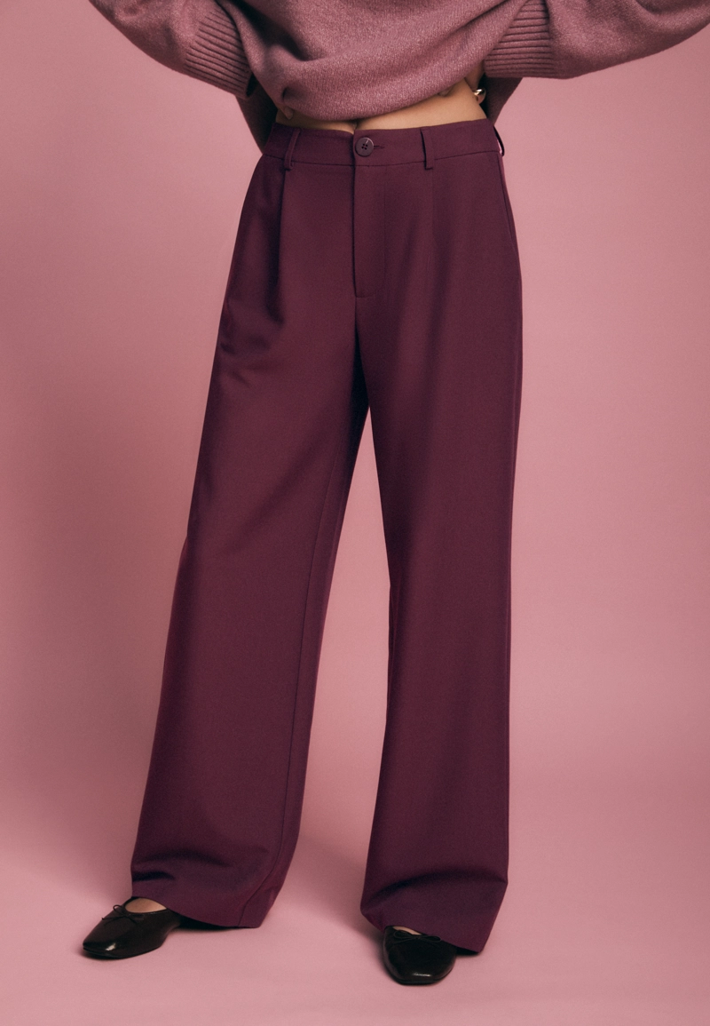 Прямые брюки под льняную ткань