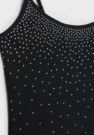 Топ на бретельках с блестящей отделкой- Заказать в России