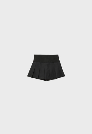 Мини-юбка-шорты со складками- Заказать в России