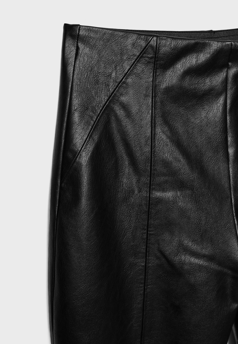 Леггинсы из искусственной кожи