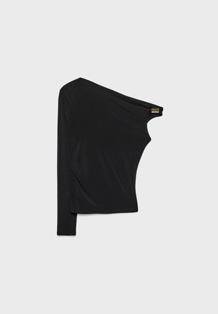 Асимметричный топ с металлическим кольцом- Заказать в России