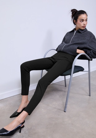 Легинсы из ткани «интерлок» с вырезами- Заказать в России