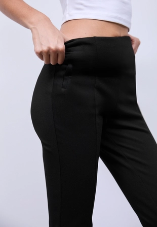 Легинсы из ткани «интерлок» с вырезами- Заказать в России