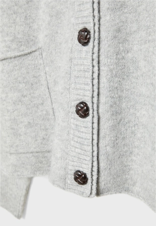 Трикотажный жакет с двойным воротником- Заказать в России