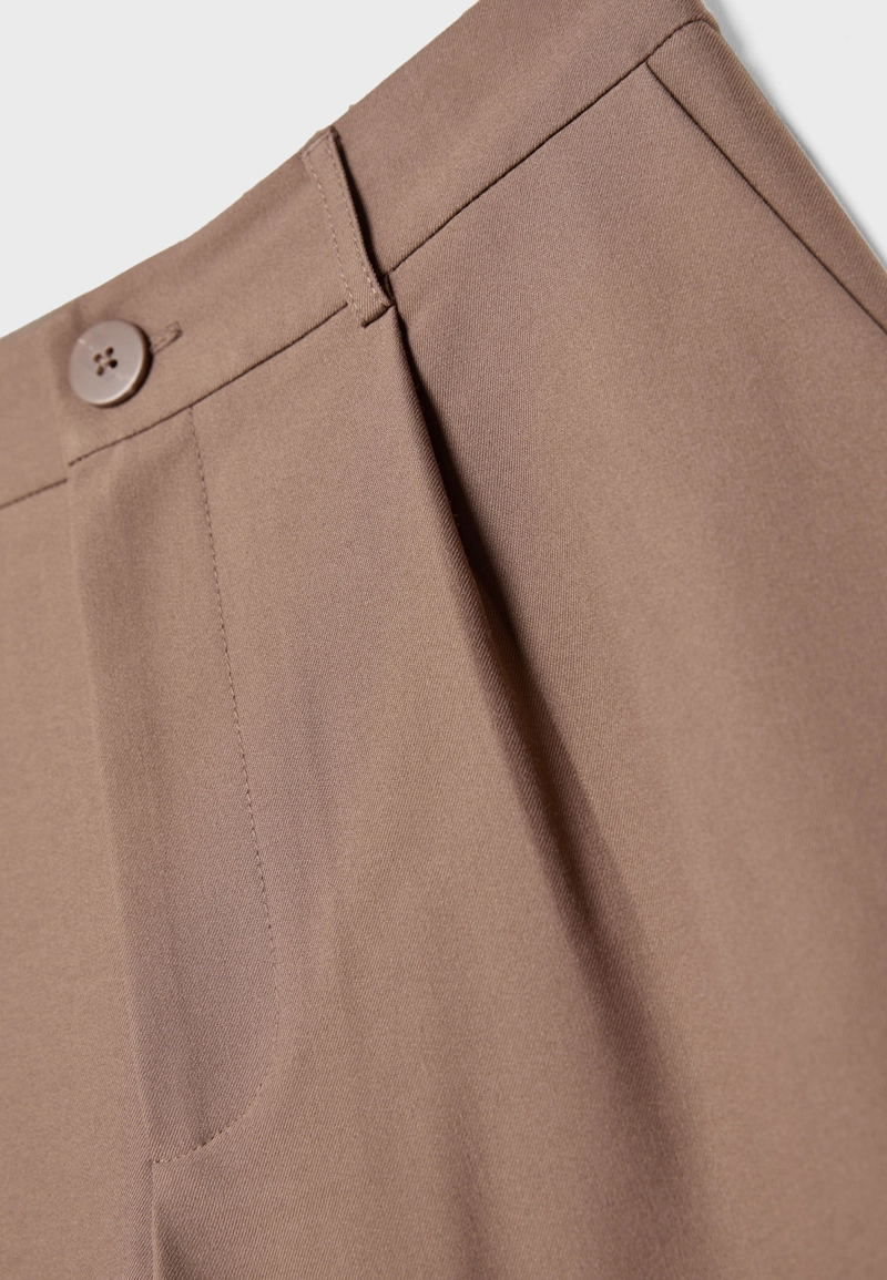 Прямые брюки под льняную ткань