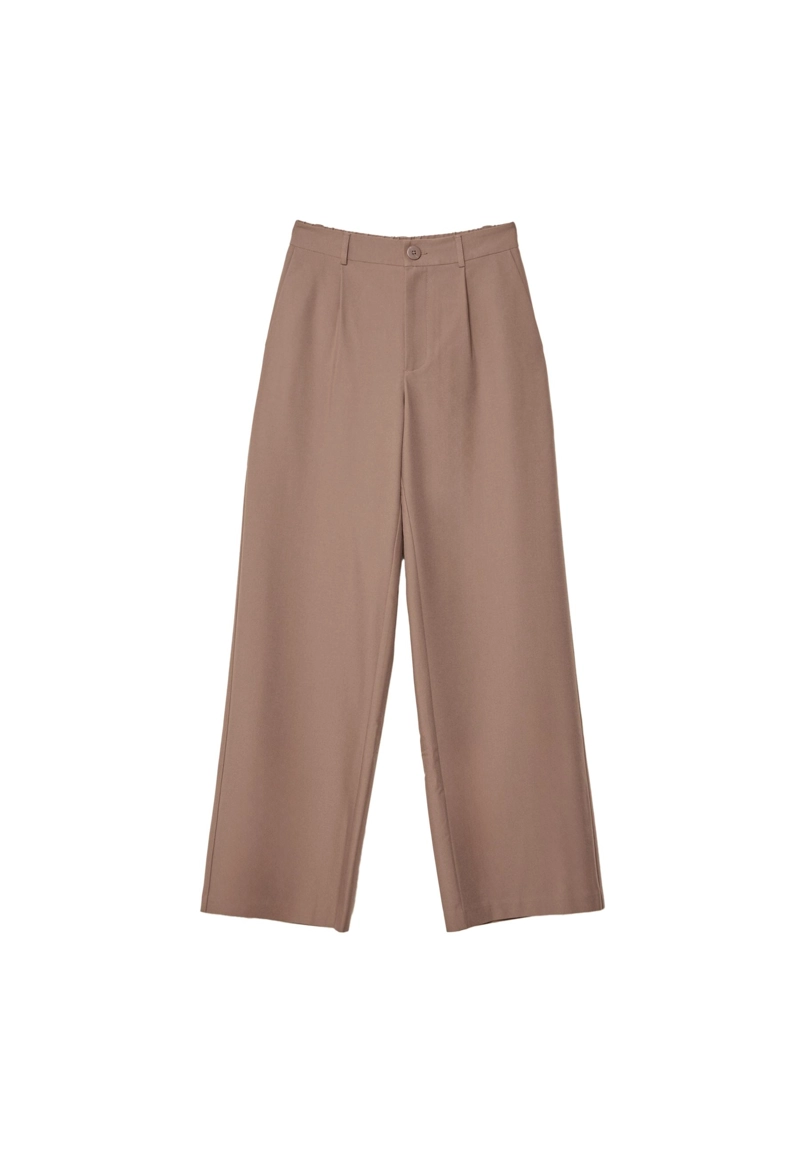 Прямые брюки под льняную ткань