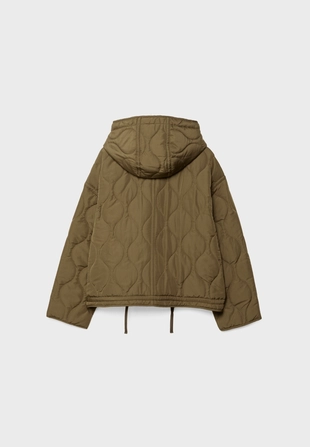 Стеганая куртка с капюшоном- Заказать в России
