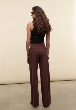 Классические брюки с широким поясом- Заказать в России