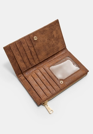 Блестящий кошелек для карт на молнии- Заказать в России