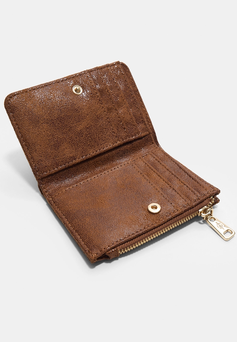 Кошелек-карточница из искусственной замши