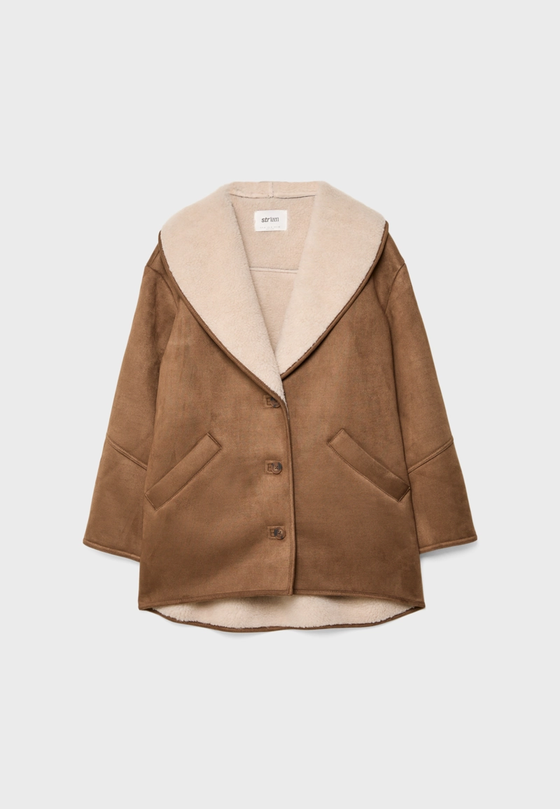 Короткое двустороннее пальто