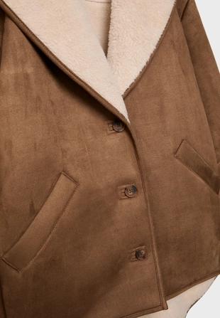 Короткое двустороннее пальто- Заказать в России