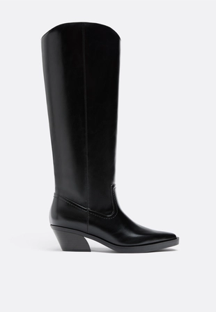 Черные ботфорты-казаки- Заказать в России