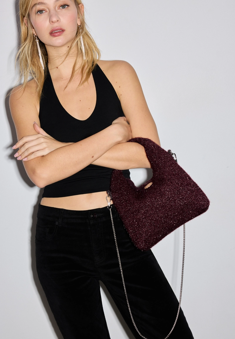 Блестящая сумка-клатч