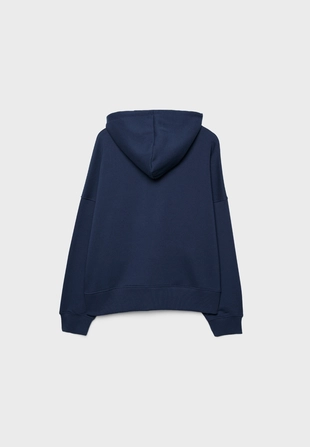 Толстовка с капюшоном и блестящей отделкой- Заказать в России